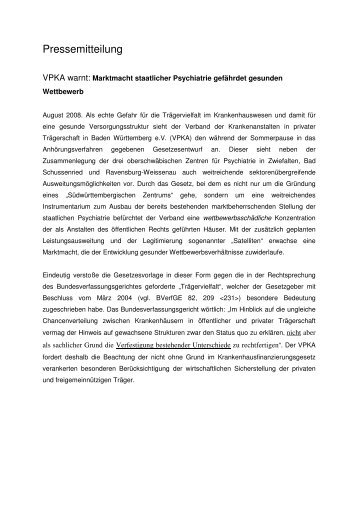 Pressemitteilung-VPKA-BW Psych - VPKA Baden-Württemberg