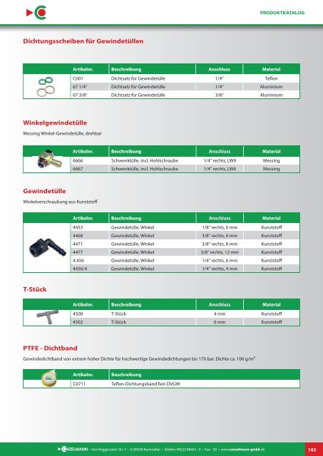 Conzelmann Schweißhandelsgesellschaft – Produktkatalog 2018