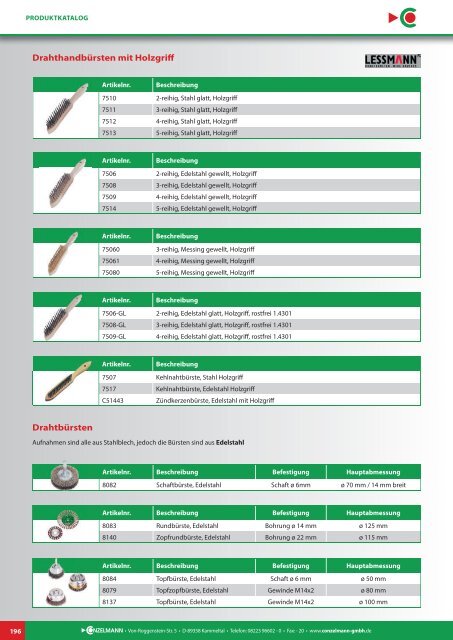 Conzelmann Schweißhandelsgesellschaft – Produktkatalog 2018