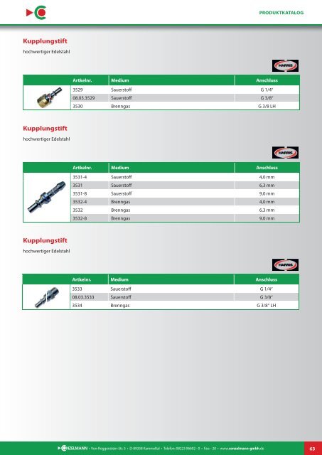 Conzelmann Schweißhandelsgesellschaft – Produktkatalog 2018