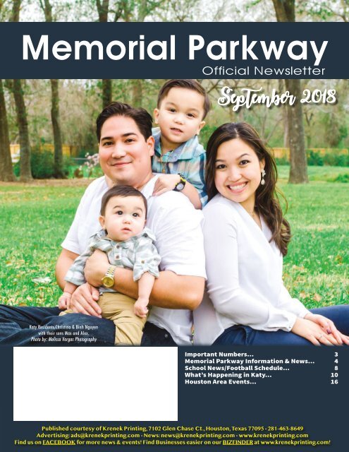 Memorial Parkway September 2018