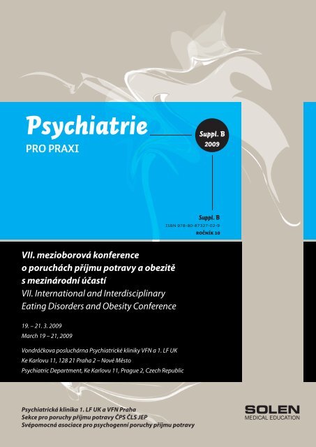 Psychiatrie - Sekce poruchy příjmu potravy
