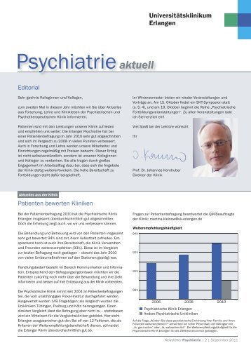 Psychiatrieaktuell - Psychiatrie - Universitätsklinikum Erlangen