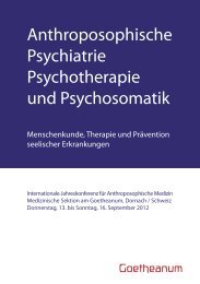 Anthroposophische Psychiatrie Psychotherapie und Psychosomatik