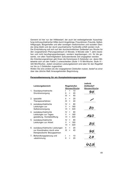 Personenbezogene Hilfen in der psychiatrischen Versorgung