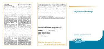 Psychiatrische Pflege - DBfK