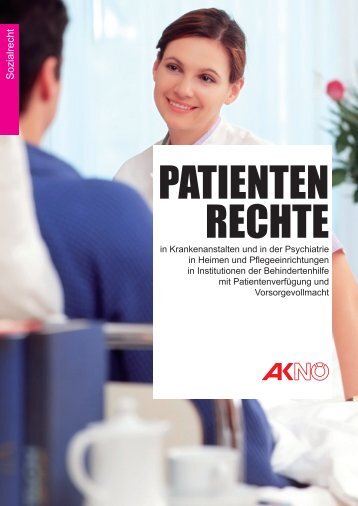 "Patientenrechte" der Arbeiterkammer - NÖ Patientenanwaltschaft