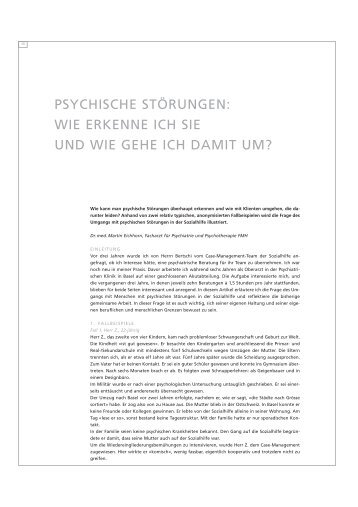 PSYCHISCHE STÖRUNGEN: WIE ERKENNE ICH SIE ... - Sozialhilfe