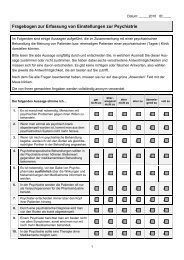 Fragebogen - AG Psychiatrische Versorgungsforschung