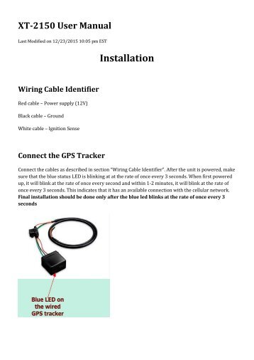 XT-2150 Hardwired Real-Time GPS Tracker for Car