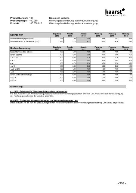 Produktbuch 2012 - Stadt Kaarst