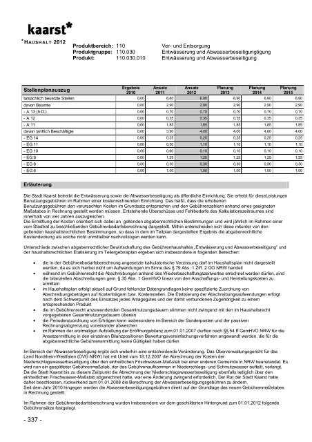 Produktbuch 2012 - Stadt Kaarst