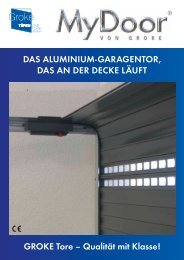 DAS ALUMINIUM-GARAGENTOR, DAS AN DER DECKE ... - Groke