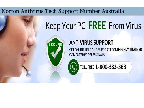 Complete Solution 1-800-383-368 Norton Antivirus Tech Support Helpline Australia  