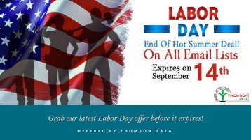 Thomson Data Reveals 2 Weeks Exciting Offer For Labor Day