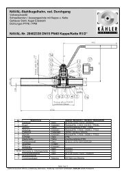 NAVAL-Stahlkugelhahn, red. Durchgang - KÄHLER GmbH Armaturen