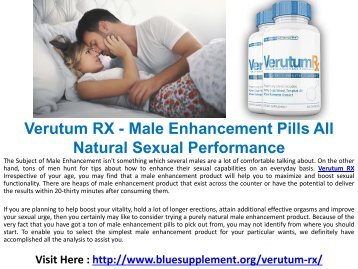  Verutum RX Industrial penis size Increase Products