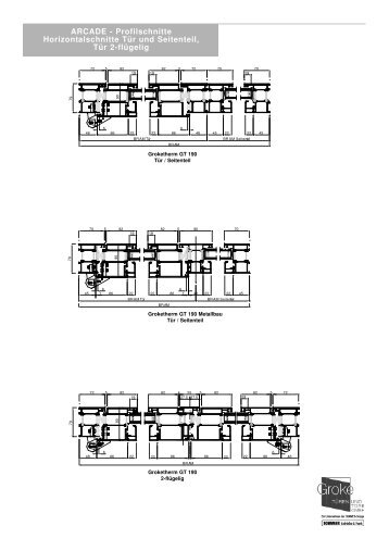 Profilschnitte GT190 Arcade flächig (.pdf, 1 MB)