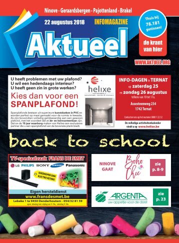 Editie Ninove 22 augustus 2018
