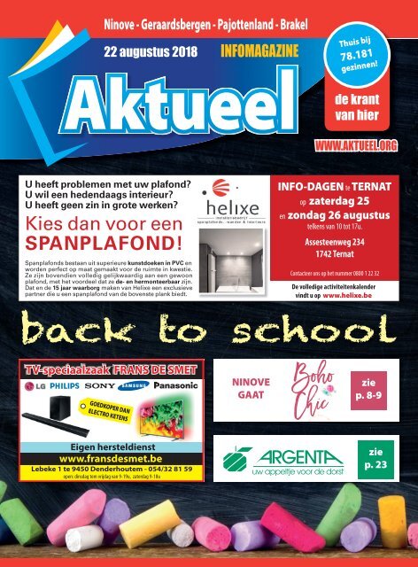 Editie Ninove 22 augustus 2018