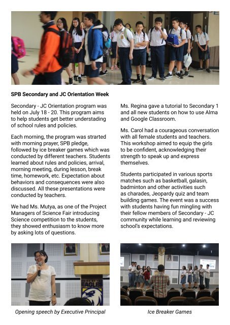 SPB News June - July 2018