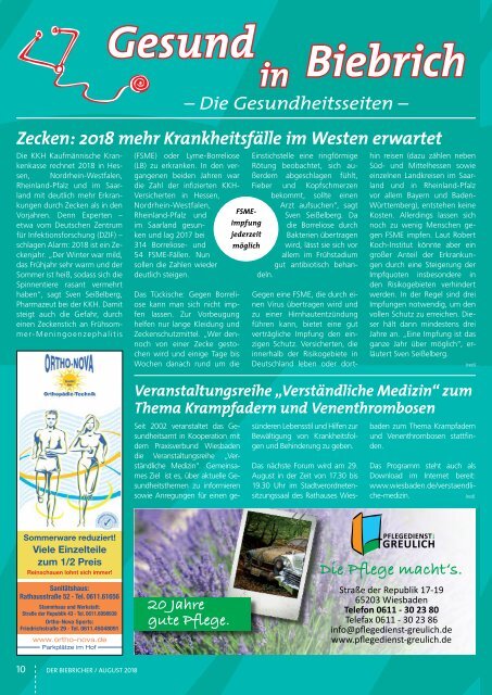 DER BIEBRICHER, Nr. 321, August 2018