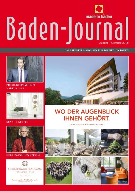 Baden-Journal August-Oktober 2018