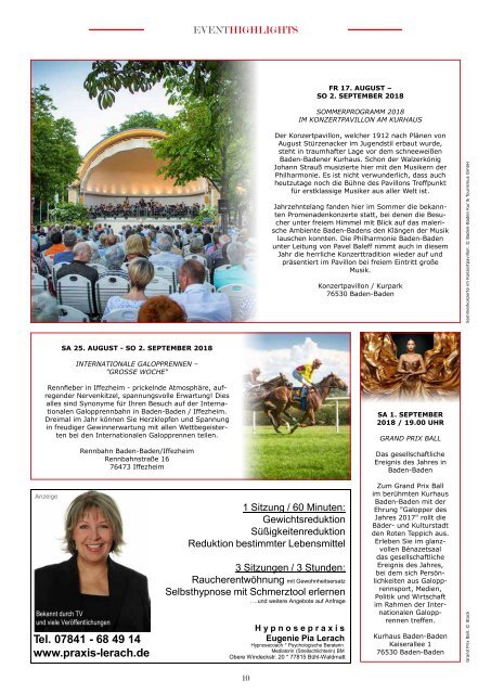 Baden-Journal August-Oktober 2018