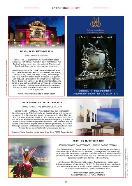 Baden-Journal August-Oktober 2018