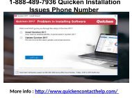 1-888-489-7936 Quicken Installation Issues Phone Number