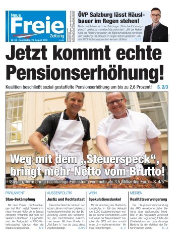 Jetzt kommt echte Pensionserhöhung!