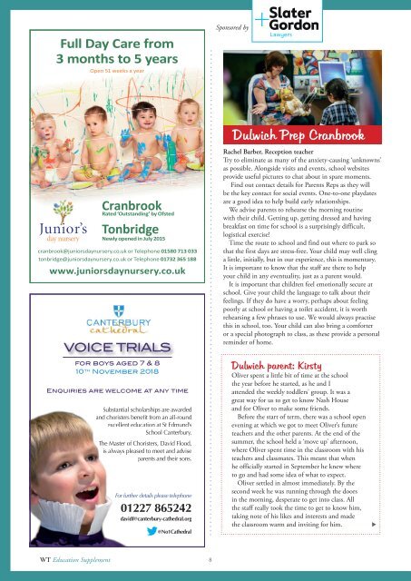 Wealden Times | WT199 | September 2018 | Education supplement inside