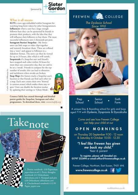 Wealden Times | WT199 | September 2018 | Education supplement inside