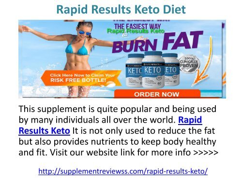 Rapid Results Keto Weight Loss