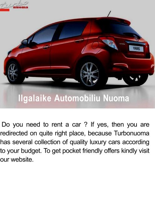 Automobiliu Nuoma Vilnius & Masinu Nuoma & Autonuoma 