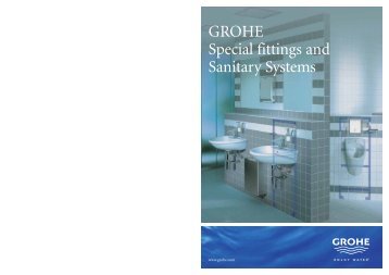 GROHE Special fittings and Sanitary Systems