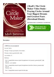( ReaD ) The Circle Maker Video Study Praying Circles Around Your Biggest Dreams and Greatest Fears (Download Ebook)