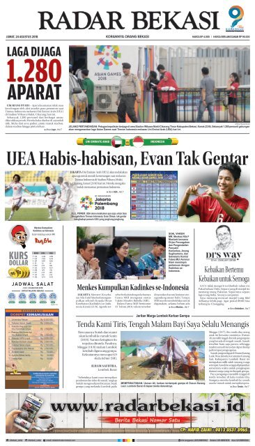 E Paper Radar Bekasi Edisi 24 Agustus 2018