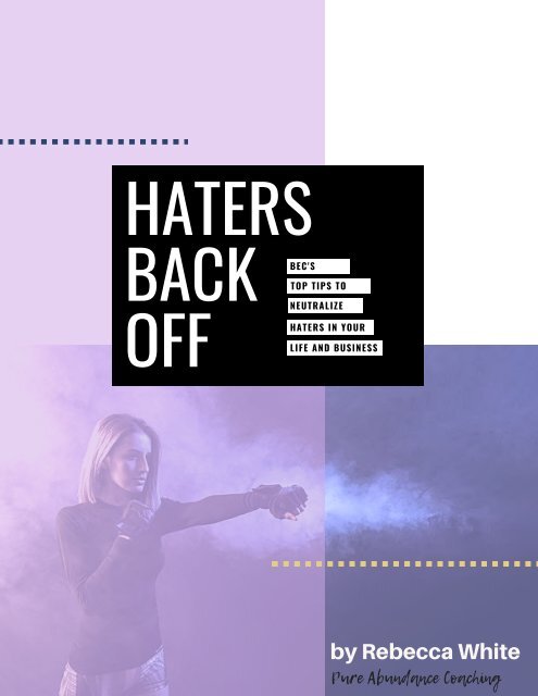 Haters Back Off eBook