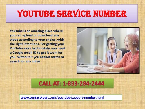 1-833-284-2444 YouTube Customer Support Number- How to Create channel 