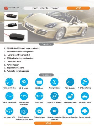ODM/OEM/JDM services for OBD GPS car tracker cheap vehicle gps tracker vt06
