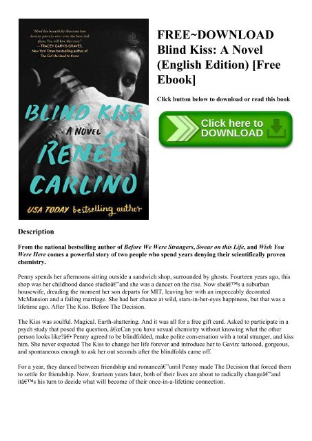 Freedownload Blind Kiss A Novel English Edition Free Ebook - 