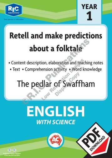 RIC-30017 The pedlar of Swaffham - Retell and predict a folktale