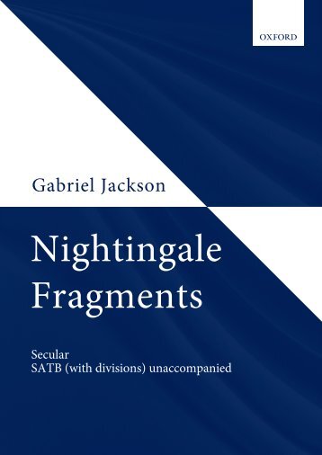 Gabriel Jackson - Nightingale Fragments