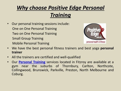 5 Reasons To Join The Gym Today - Positive Edge Personal Training