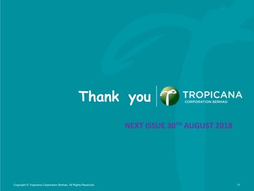 Tropicana Bulletin Issue 33