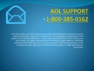 Aol Support Number- 1-800-385-0162  Customer Tollfree Service