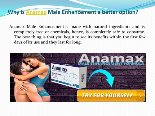 Anamax Male Enhancement Your Way To Success