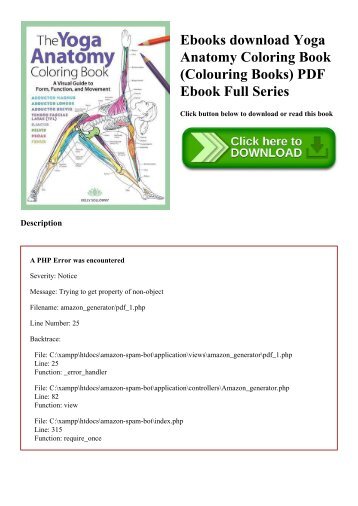 Ebooks Download Yoga Anatomy Coloring Book Colouring Books PDF Ebook Full Series