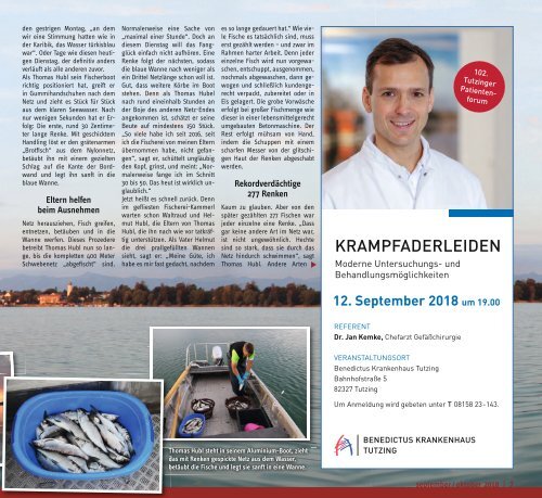 Tassilo, Ausgabe September/Oktober 2018 - Das Magazin rund um Weilheim und die Seen